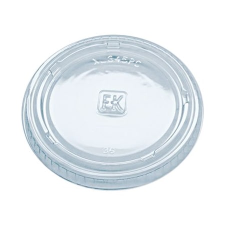 Fabri-Kal Portion Cup Lids, Fits 3.25-5.5oz Cups, Clear, 2500PK XL345PC